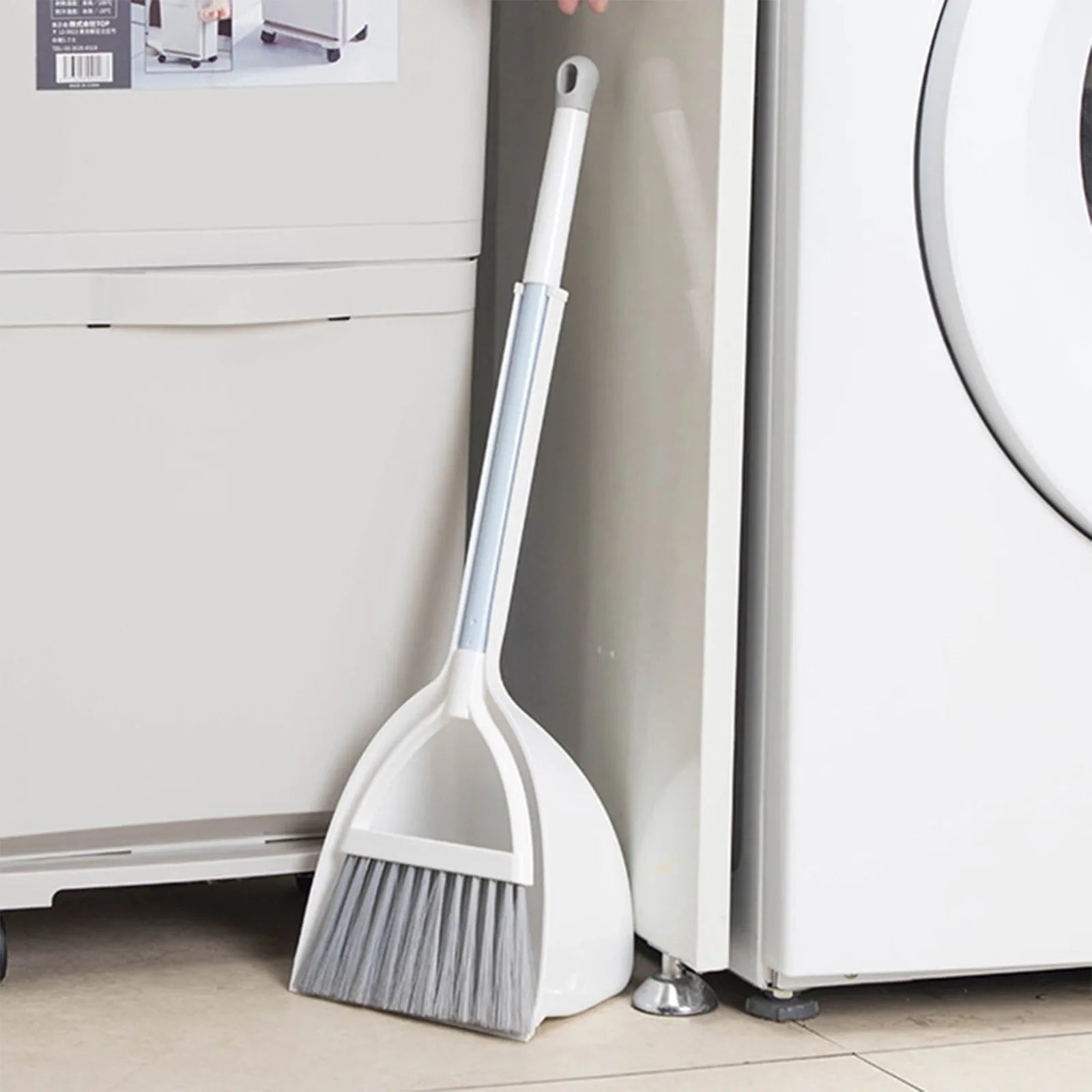 Broomstick And Dustpan Combo For Home Kitchen Room Housework Cleaning Craft Small Footprint And Easy To Store