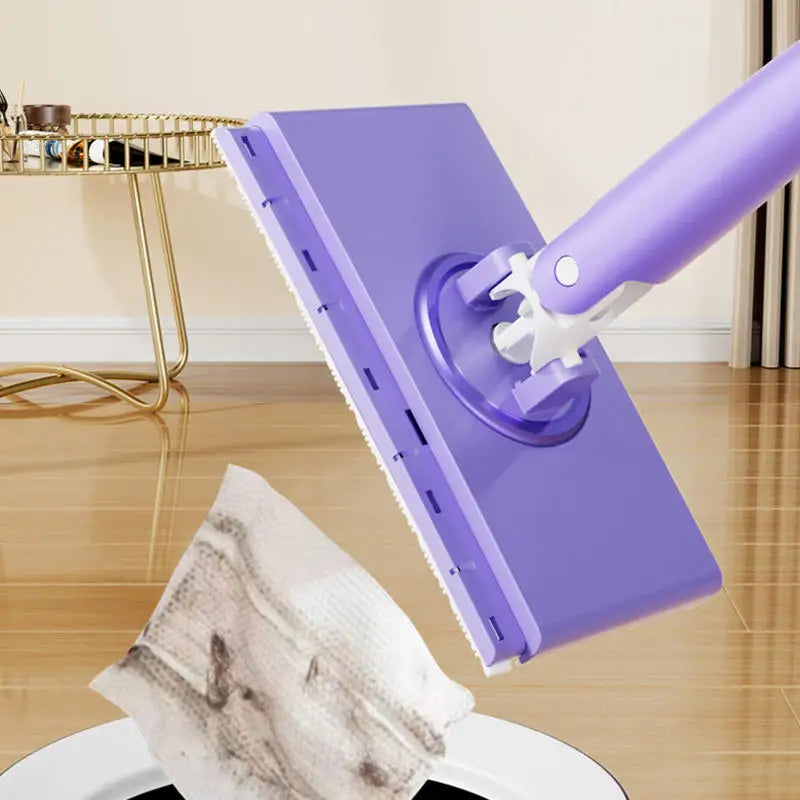 Hands-Free Cleaning mop For Floor/Window 360°Rotation Mini Mop For Wet Wipes Household Kitchen Cleaning Tool